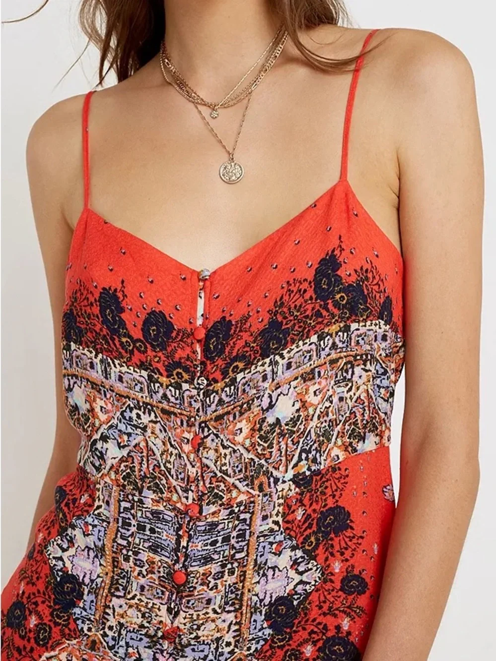 Free People Morning Song Maxi Slip Dress XL NWT - Picture 6 of 8